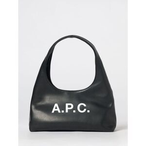 A.P.C. Women A.P.C. Paloma Smooth Cowskin Hobo Bag With Printed Logo